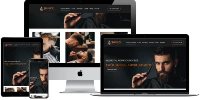 Gotowa strona internetowa dla salonu barberskiego