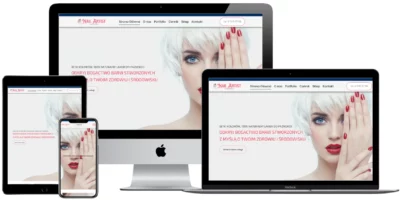 Gotowa strona internetowa dla studio paznokci